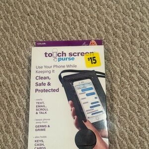 Black Crossbody Touch Screen Purse- As seen on TV